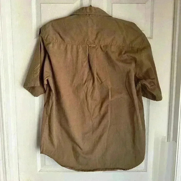 Rare VTG Elvis USA Elvis Presley Exclusively Graceland Shirt Button Military Med - Picture 6 of 7